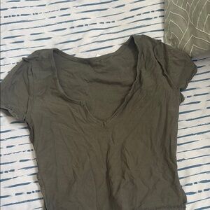Olive Green Women's Top
